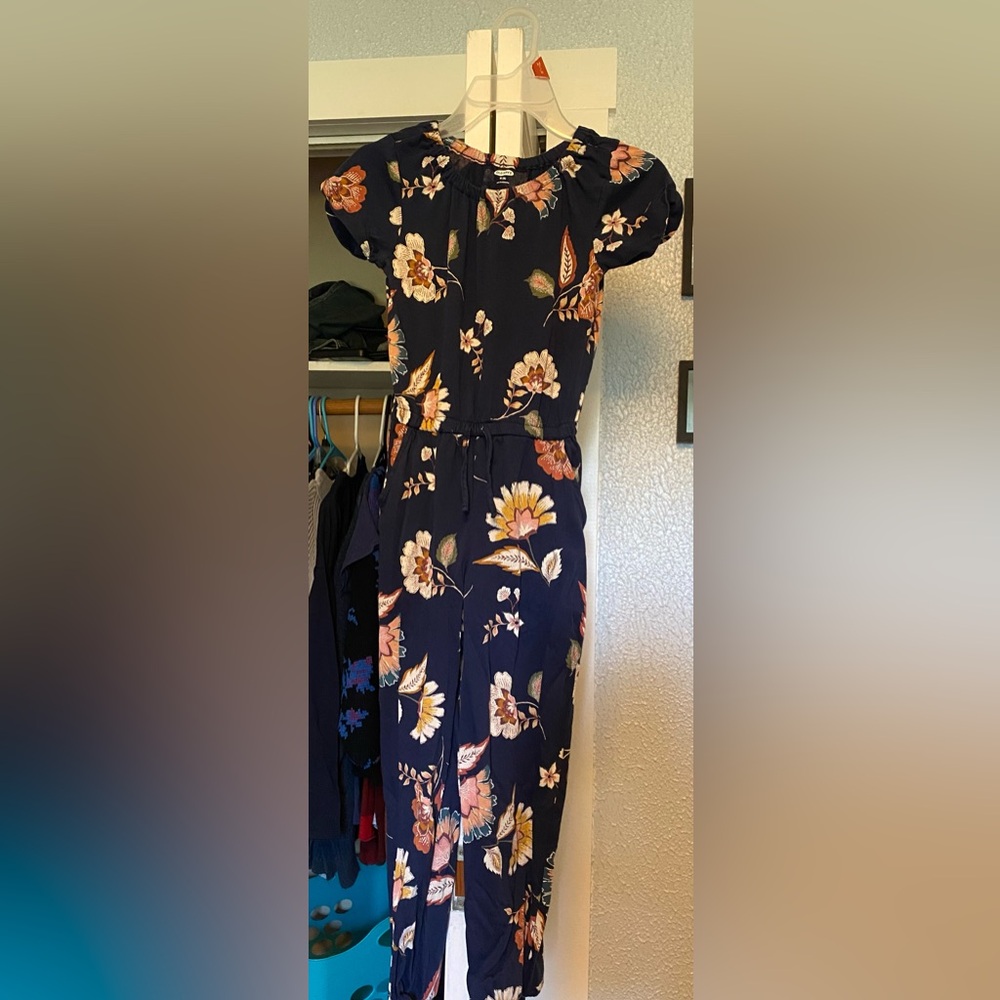 Old Navy Navy Floral Dress